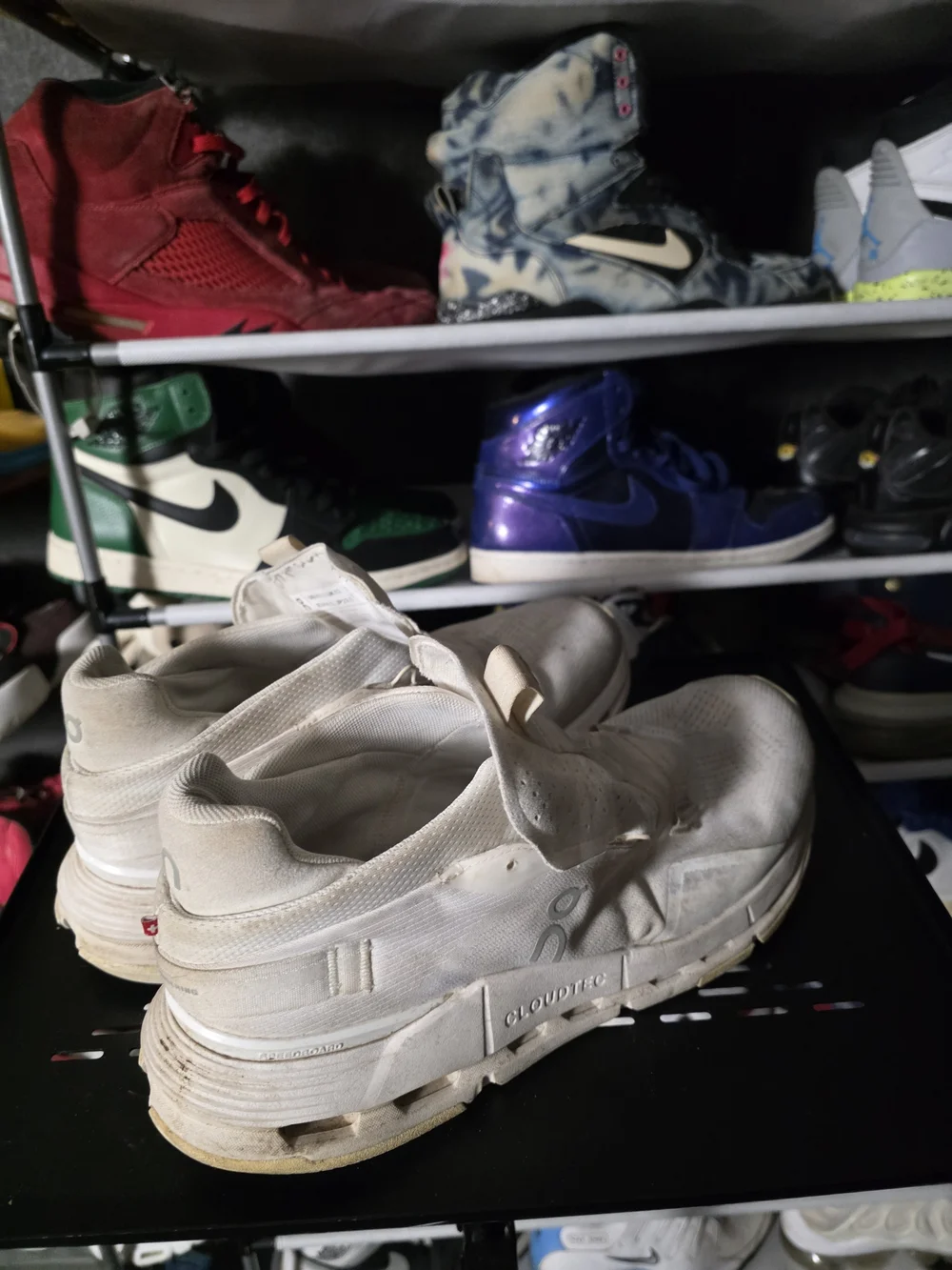 🔥 On Running Men's Size 10.5 Cloudnova Athletic Shoes Off-White/Cream
